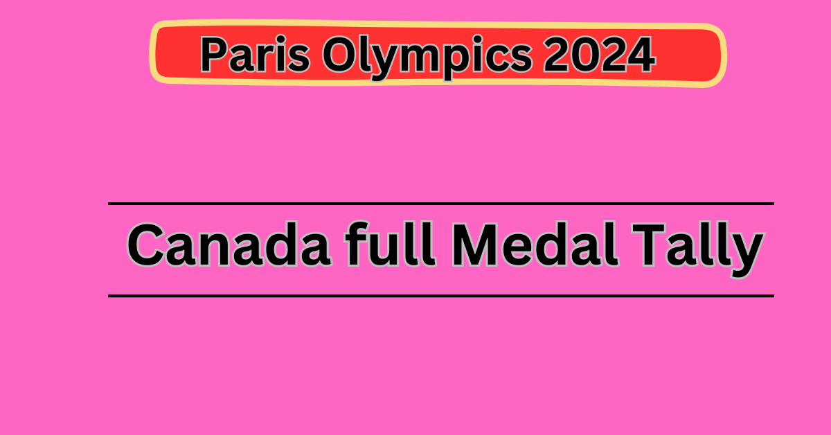 Paris Olympics 2024 Canada Medal Tally